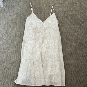 Cream flower dress